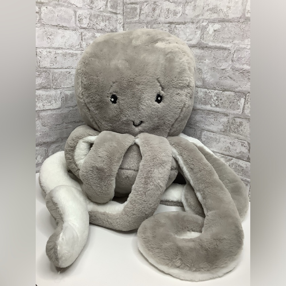 Frolics Kids Collection Plush Jumbo Gray Octopus Stuffed Toy Rare